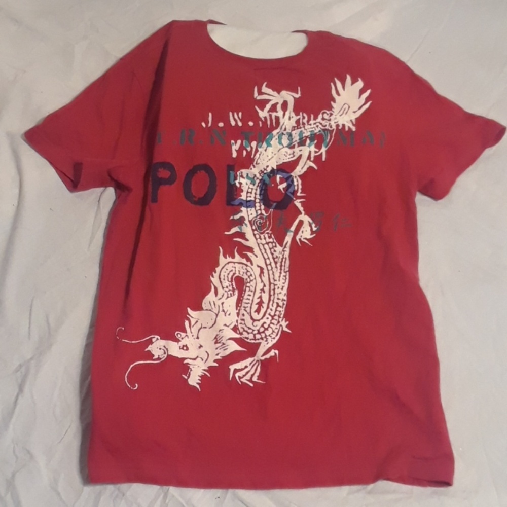 Red Ralph Lauren polo t-shirt